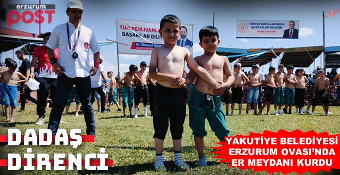 Yakutiye Belediyesi, 'Er Meydanı'nı Erzurum ovasında kurdu