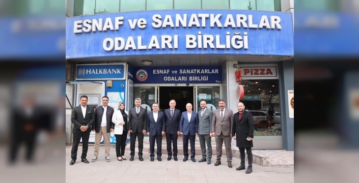 AK Parti Erzurum Milletvekili Altınok'tan ESOB'a 'hayırlı olsun' ziyareti