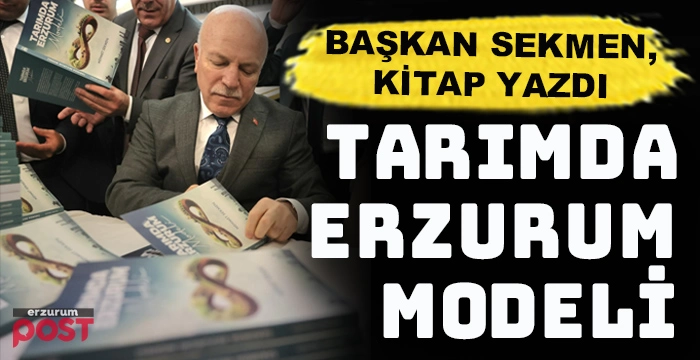 Başkan Sekmen, belediyenin tarımsal çalışmalarını kitaplaştırdı