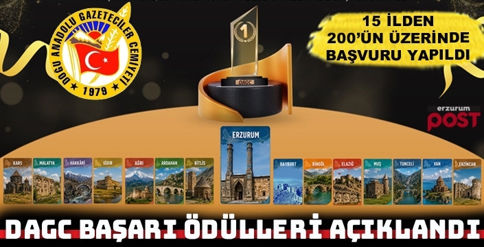 DAGC gazetecilik başarı ödülleri açıklandı