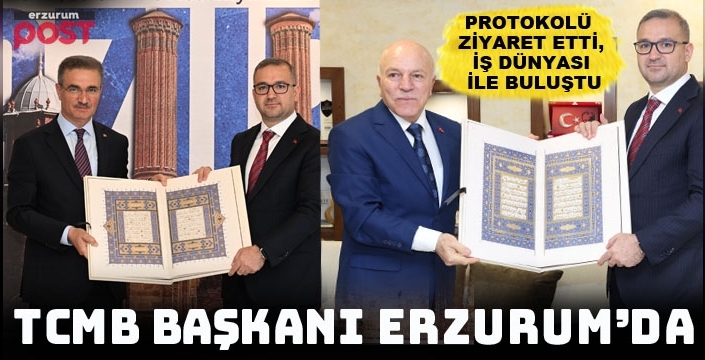 Mekez Bankası Başkanı Karahan Erzurum'da temaslarda bulundu