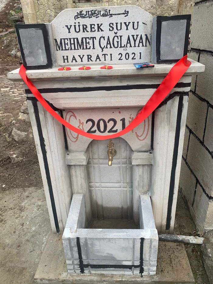 Yürek suyuna hayrat çeşmesi yaptırdı